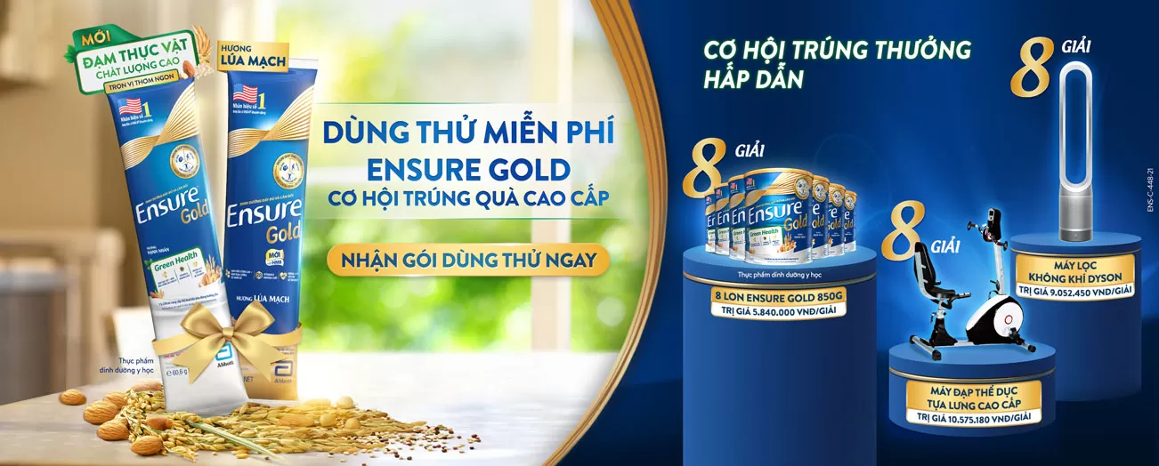 Dùng thử miễn phí Ensure Gold
